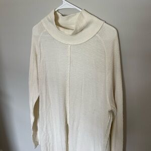 free people long white sweater dress